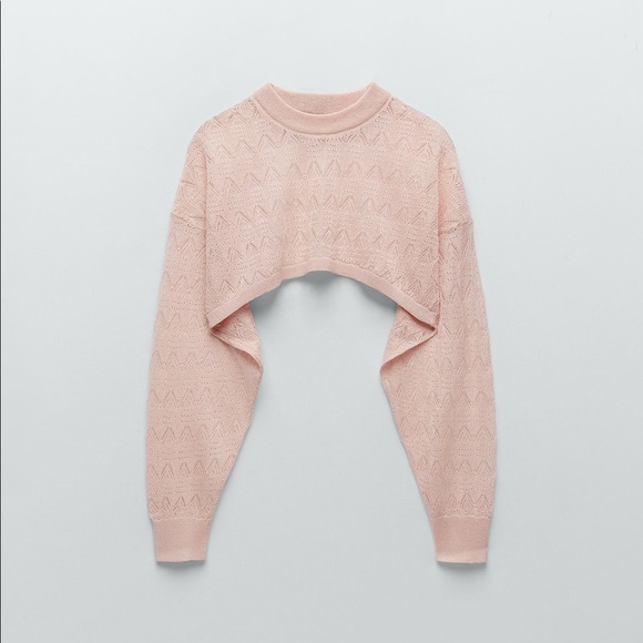 Zara Tops - Zara pointelle knit arm warmers SZ M